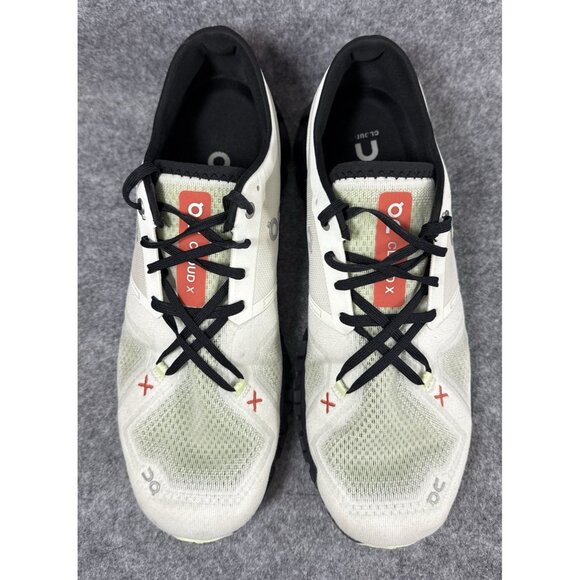 On Cloud X 3 Shoes Mens Size 10 Ivory Flame Lightweight Running Gym Sneakers - Picture 3 of 10